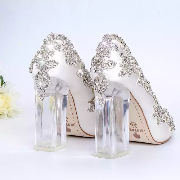 Wedding/Dress Heels (Blinged out) - Picture 3 of 4